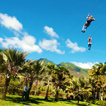 The longest of five zip lines